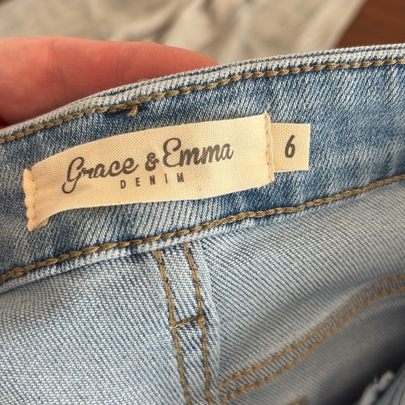 Women's 5 Pocket Grace & Emma Jeans Side Split Hem Size 6 Medium Wash EUC‎ - Picture 10 of 12